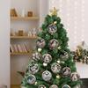 Christmas Wooden Ornaments Round Vintage Nativity Scene Santa Snowman Hanging Decoration for Xmas Tree Winter Party Home Decor