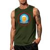 Men's Sleeveless Tank Top Casual Loose Fit Summer Vest Oktoberfest Beer Mug Graphic Print Lightweight Breathable