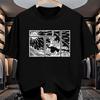 Camiseta Unisex Versátil de Verano Estampado Gráfico Manga Corta Streetwear Moda Casual Ropa de Algodón Puro Camiseta
