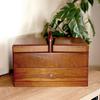 Sewing Natural Paulownia Sewing 2 Large Accessories [Lara Christie] Box, Wooden, Wood, Wood, Box, Storage, Tiers, Capacity, Lh108-0004