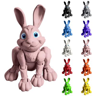 3D Printed Solid Color Toy Model Ornament Toy Cute Movable Model