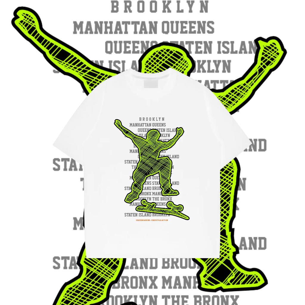 Street Hip Hop Prints Men Cotton T Shirt Othing Creativity Oversized Short Sleeve Street culture Tops Men T Shirt 2024 New Style