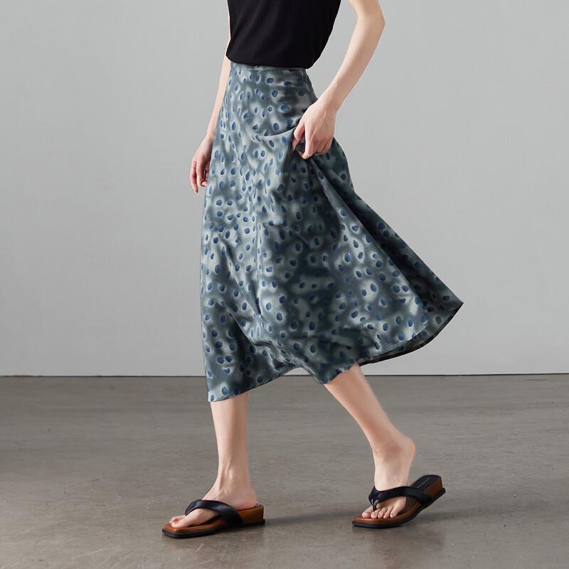 SOFSIL Women s High-Waist Printed A-Line Skirt 30/XXL