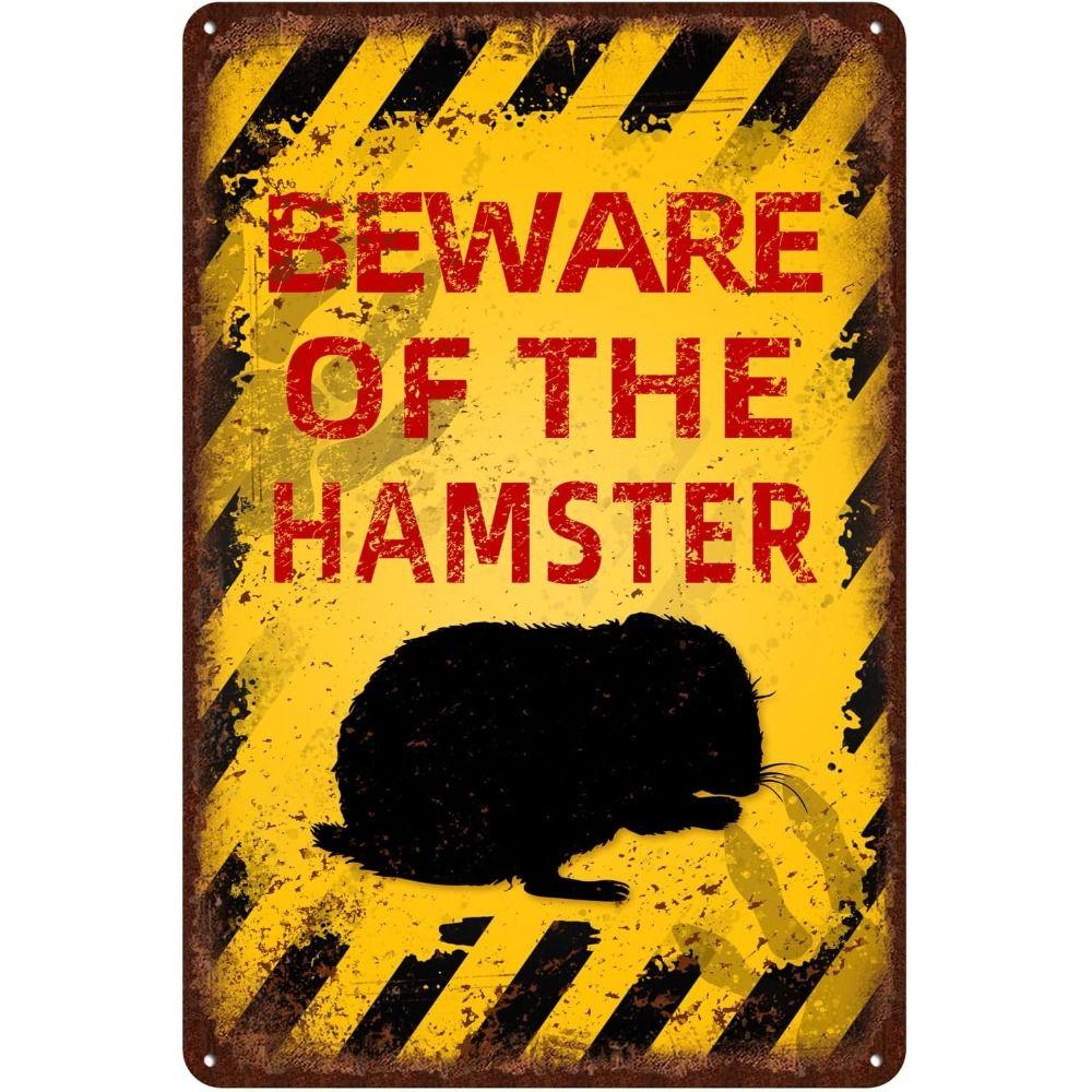 Beware of Animal Silhouette Aluminum Signs Metal Warning Plates