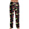 Pajama Pants Sleepwear Casual Drawstring Elastic Waist Pants Comfy Straight Yoga Loose Trousers