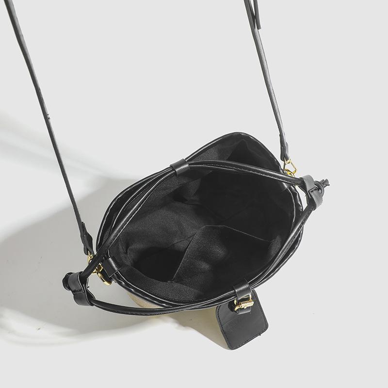 Oil Painting Exhibition Bucket Bag Female Fashion Texture Foreign Style Crossbody Bag Simple Fashion