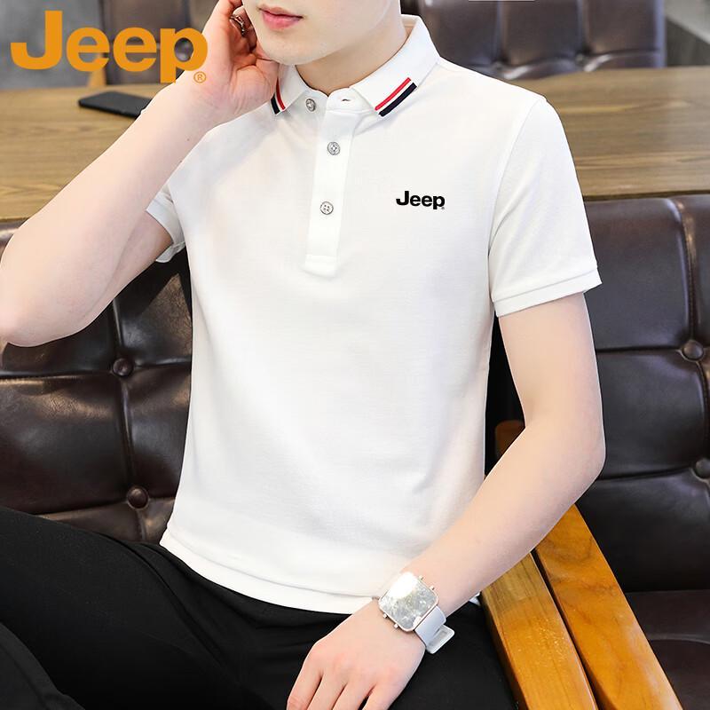 JEEP Men's Summer Short-Sleeve Polo Shirt