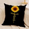 Simple Stylish Sunflower Cushion Cover Square Pillow Bedroom Sofa Leisure Comfort Living Room Home Decoration X