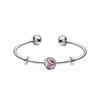 Love Set, 925 Silver Synthetic Cubic Zirconia Bracelet, Same Style for Men and Women, Couple Model ZT24092209A