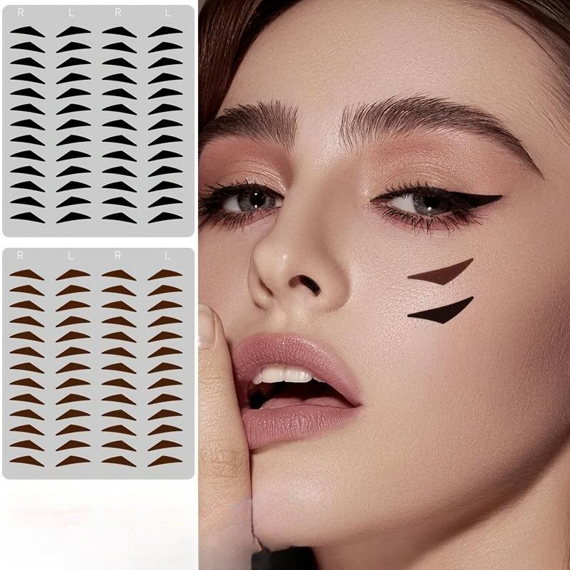 30pcs 3-Second Face Eye Decoration Patches - 3-Second Eye Makeup Lazy Patches - Matte Lazy Face Decoration Patches- Self-Adhesive Face Patches