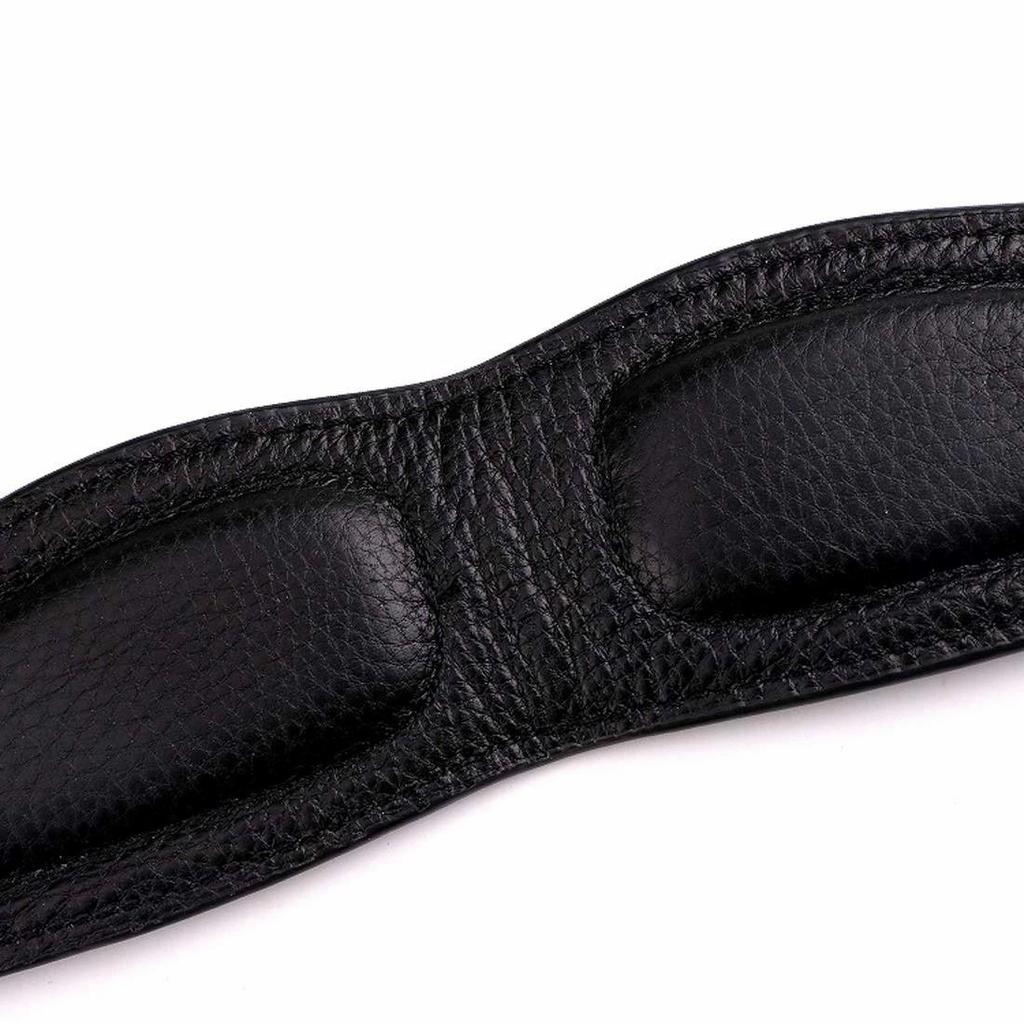 Curea pentru saxofon Curea de gât pentru saxofon din piele naturală, cu tampon moale și confortabil