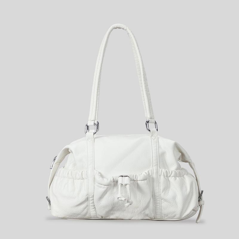 Tote Bag for Women's Commuting Large-capacity Drawstring Underarm Bag Hand and Shoulder Bowling Bag