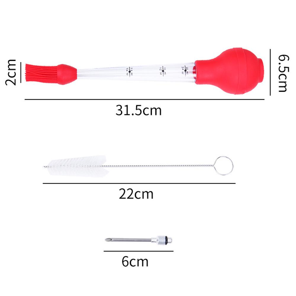 2Sets For Turkey Baster Tool Food Grade Baster Syringe Set For Cooking & Basting