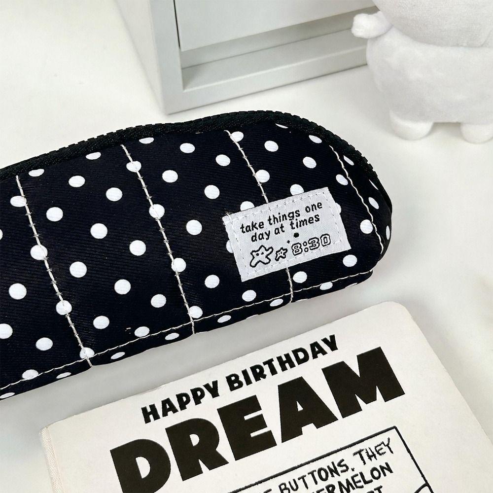 Punktedesign Federmäppchen Tragbare Schreibwarentasche INS-Stil Stifteetui Geschenk