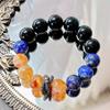 12Mm Design Natural Lapis Lazuli Citrine Obsidian Bracelet Bracelet