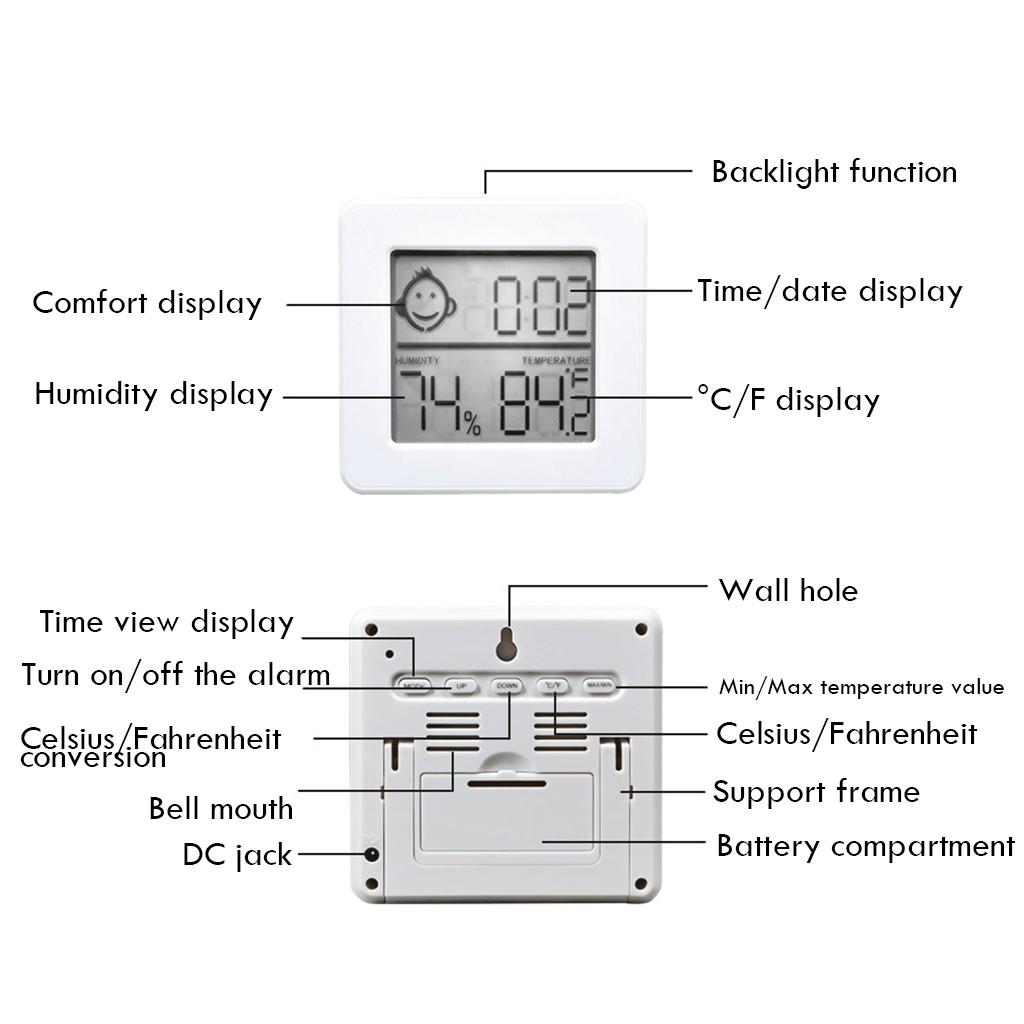 Ultra-Thin And Smart Home Electronic Digital Indoor Dry Humidity Meter