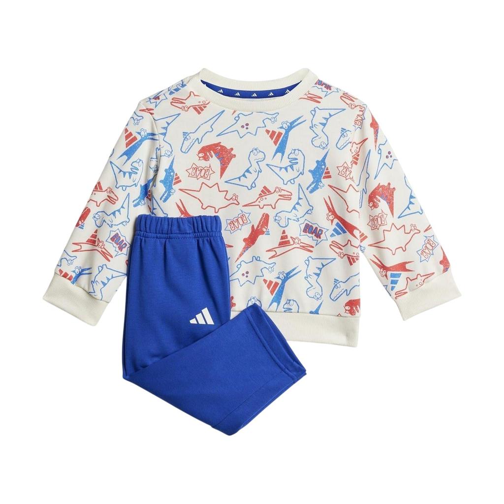 adidas Baby Essentials Dinosaur Long-Sleeved Top & Bottom Set