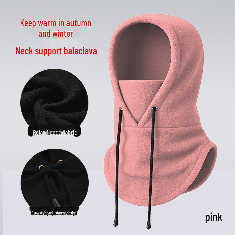 Adjustable Winter Fleece Ski Mask & Neck Warmer Pullover Hat