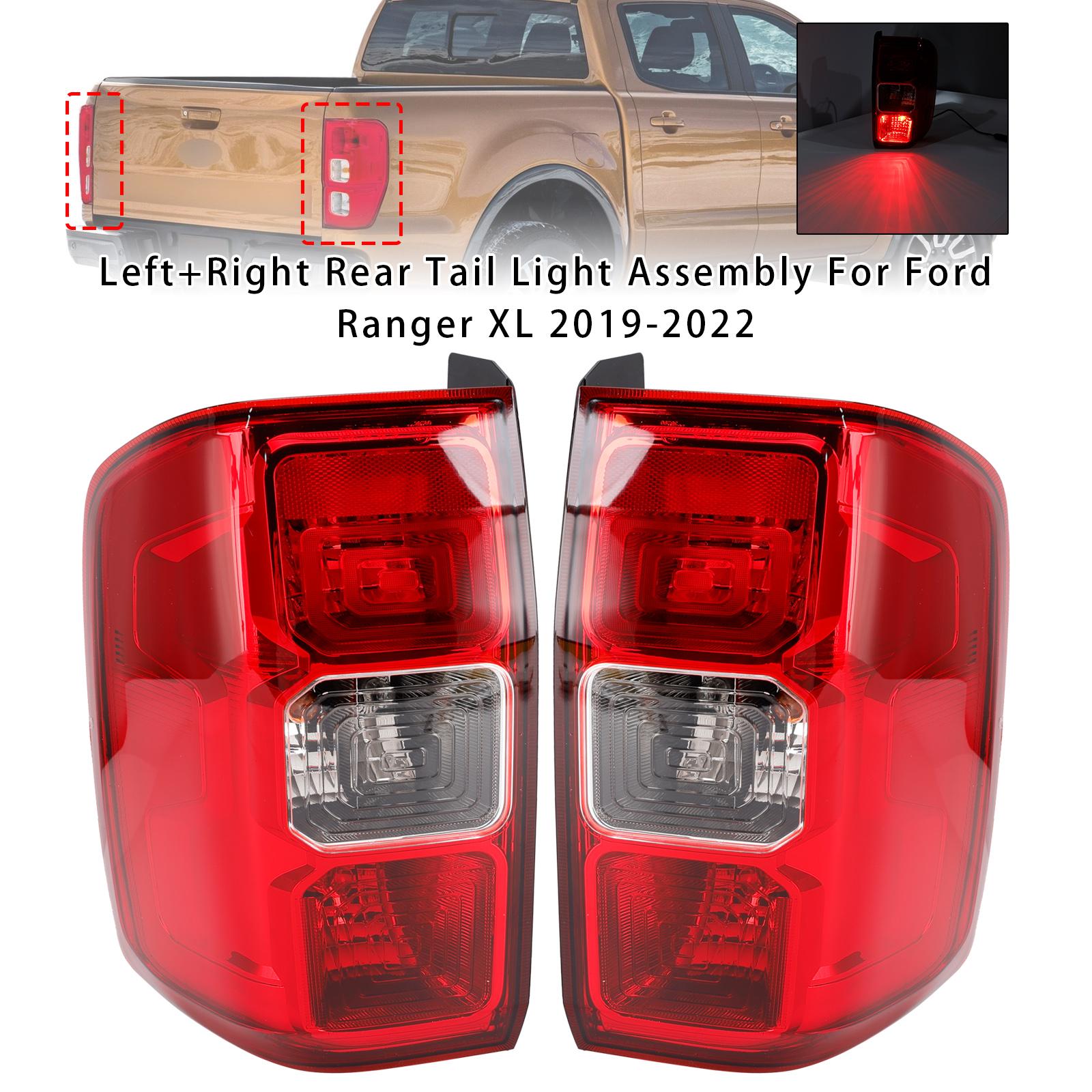 Left+Right Rear Tail Light Assembly For Ford Ranger XL 2019-2022