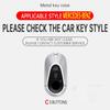 Zinc Alloy Leather Car Key Case For Mercedes Benz C E S-Class Glc W206 W223 W214 E300 C260 C300 S450 S500 S400 Keychain Case