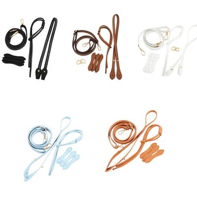 Kreative Stroheimer-Tasche Kordelzug Schultergurte Set Verstellbar PU-Leder Handtaschenseil-Griff Ersatzzubehör