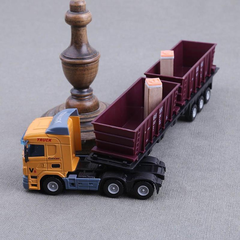 1:48 European Transport Container Alloy Truck Model Car Toy Simulation Car CA