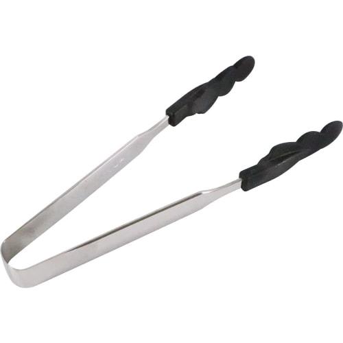 Tanabe Metal N Antibacterial Heat-Resistant Color Tongs, Small, Black, Slim, Metal Part: Stainless Steel, Tip: 66 Nylon, Glass Fiber (with Antibacteri