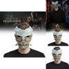 Furchteinflößende Latex Schwarzer Mythos Wukong Maske Halbes Gesicht Für Gruselige Halloween-Events Und Kostüme