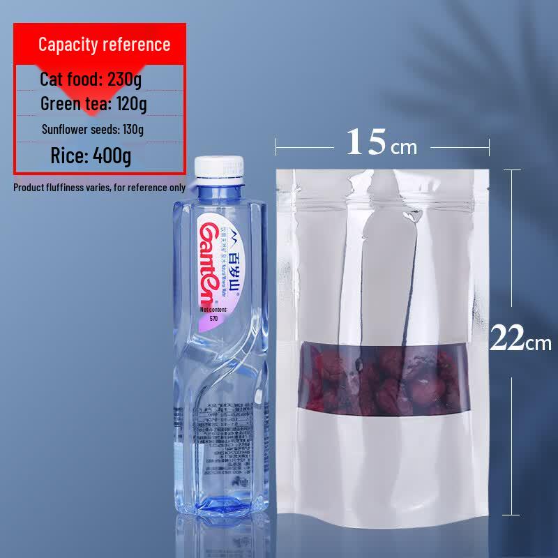 Qianxing Resealable Aluminum Foil Stand-Up Pouches with Window