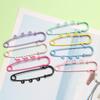 10pcs Metal Safety Pins Brooch Sewing Clothes Pins With 3Loops For Tags DIY Crafts Jewelry Making Findings