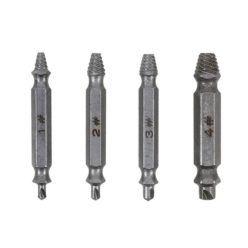 4/6Pcs Damaged Screw Extractor Drill Bit Set High Speed Steel Stripped Broken Bolt Remover Easy Out Demolition Repair Tool Kit Convenient