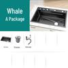 Whale Style Stainless Steel Multifunctional Kitchen Sink with Digital Display