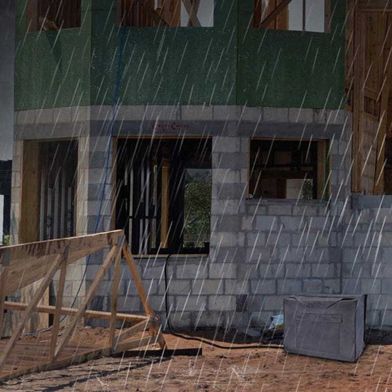 Practical Rainproof Generator Shelter With Adjustable Rope And Side Openings Oxfords Cloth Protective Cover