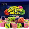 Dumpster Dice Board Game 4-Player Interactive Fast-Paced Family Dice Game Travel Parties Game Night Dice Game with Dumpster 80 Dice Graffiti Stickers
