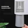 Toothbrush Holder Wall Mounted Automatic Toothpaste Dispenser Magnetic Toothpaste Squeezer Whit 4 Cup