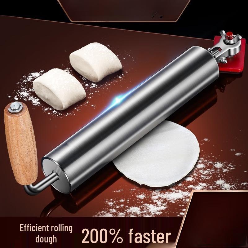 304 Stainless Steel Rolling Pin & Flour Sieve Set