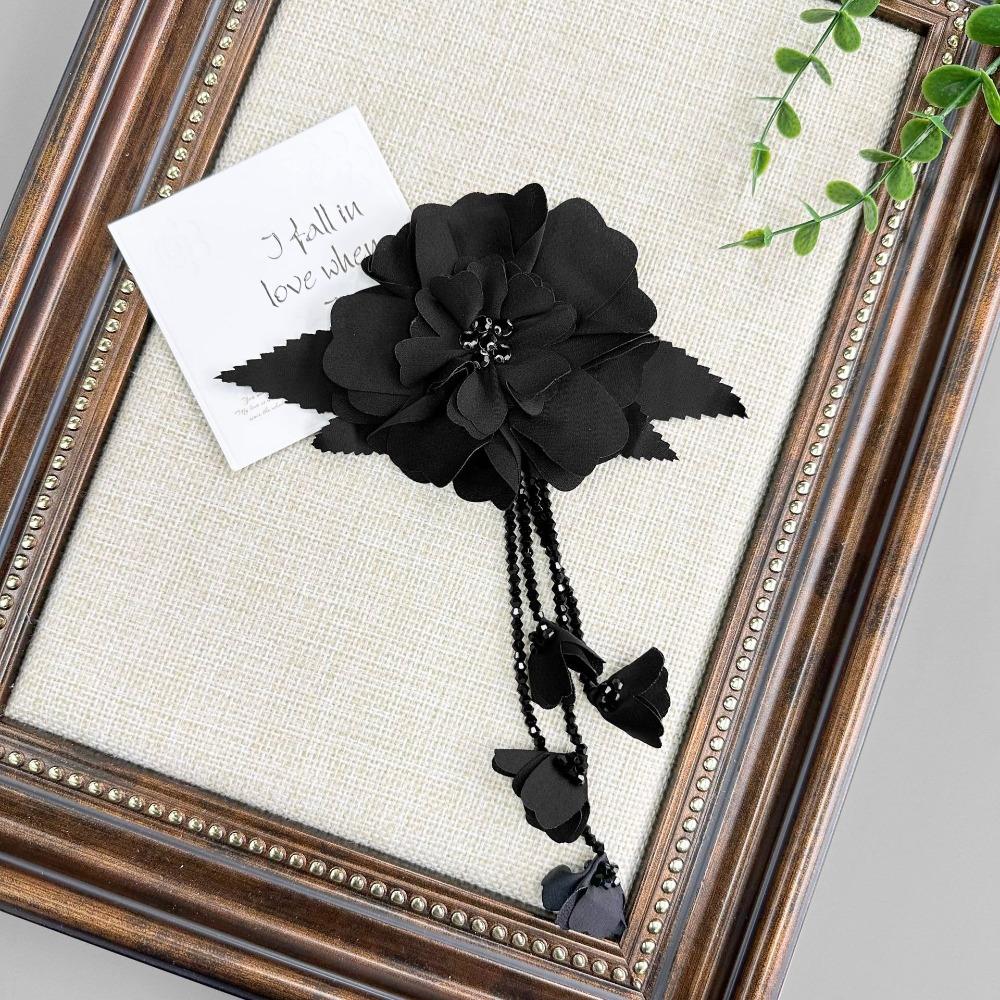 Polyester Crystal Flower Applique Multi-Layer DIY Craft Embellishment Clothing DIY Decoration