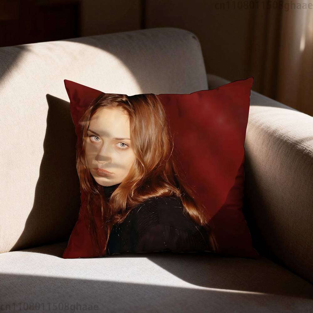 Fiona Apple Pillow Case Antidustmite Pillowcase Invisible Zipper Silky Short Plush Sofa Cushion Cover