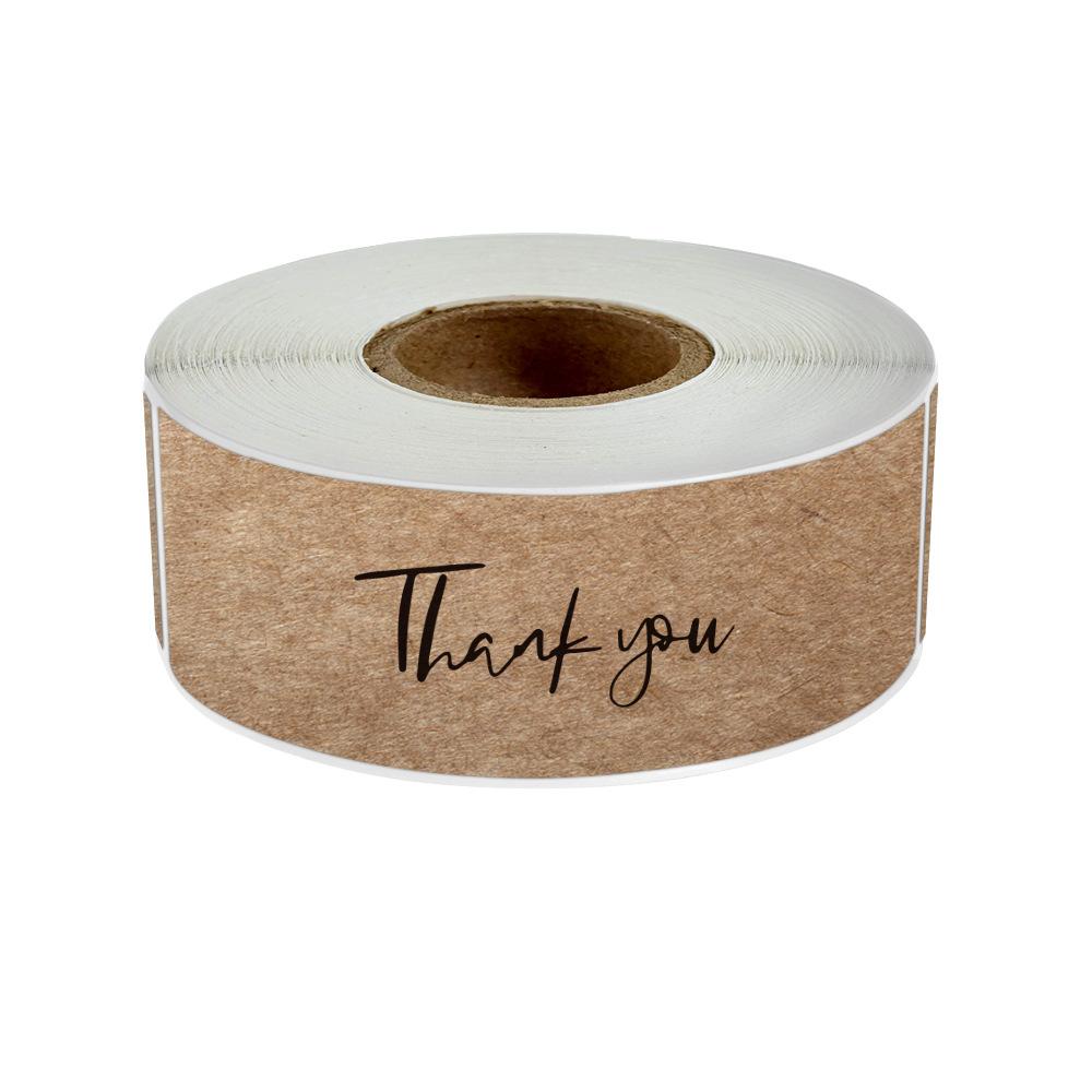 120pcs Thank You for Your Order Stickers 7.5*2.5cm Rectangular Adhesive Seal Labels for Small Business, Handmade Goods, Bakeries