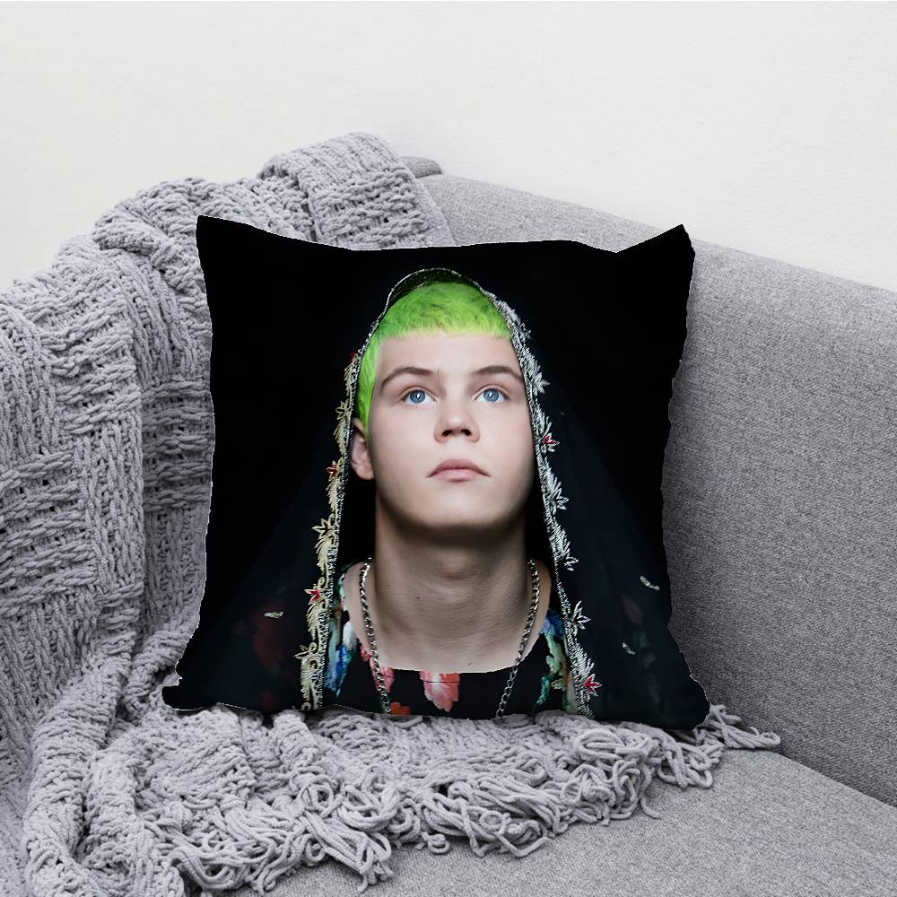 Yung Lean Jonatan Pillow Case Print Polyester Fiber 40X40 cm Home Sofa Throw Cushion Cover Decoration