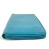 CHANEL Camellia CC CC Mark Zip Around Long Wallet Long Wallet Leather blue
