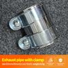 Exhaust Pipe Joint Sleeve Clamp Stainless Steel Clip DIY Tool Strong Adjustable Car Turbine Exhaust Pipe For Car Accessories