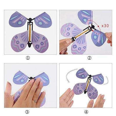 5 Adet Sihirli Saat Uçan Kelebek Sürpriz Kutusu Patlayıcı Kutu Kitapta Lastik Bant Sürücülü Sihirli Peri Sürpriz Hediye