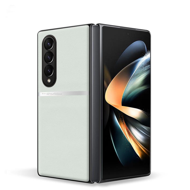 Samsung ZFold4 Flüssiglederhülle: Fallschutz, Schmutzabweisende Schutzhülle - Versand in einem Stück