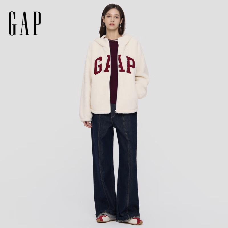 

Толстовка с капюшоном и плюшевым логотипом для женщин Gap M