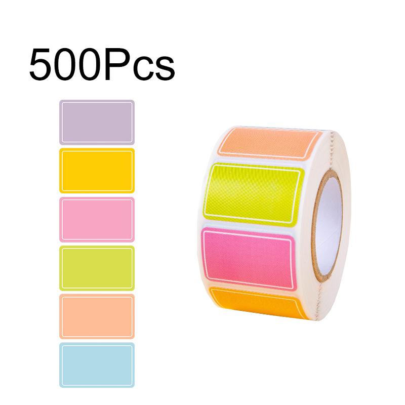 

500Pcs/Roll Inventory Address Waterproof Color-coding File Classification Tags Removable Labels Self-adhesive 500