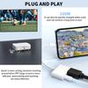 Type-C to HD Adapter with Charging Port 2 in 1 Screen Mirroring Audio Video Sync Converter for TV Monitor Projector