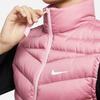 Nike Sportswear Windrunner Logo Insulated Sports Stand Collar Down Vest Women Vests Pink CU5097-614