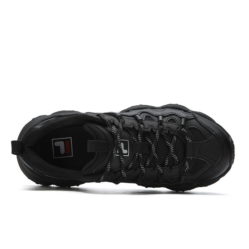 Women's Sneakers FILA FLUID 7 Height Increasing Low top Chunky Sneakers Women's Black