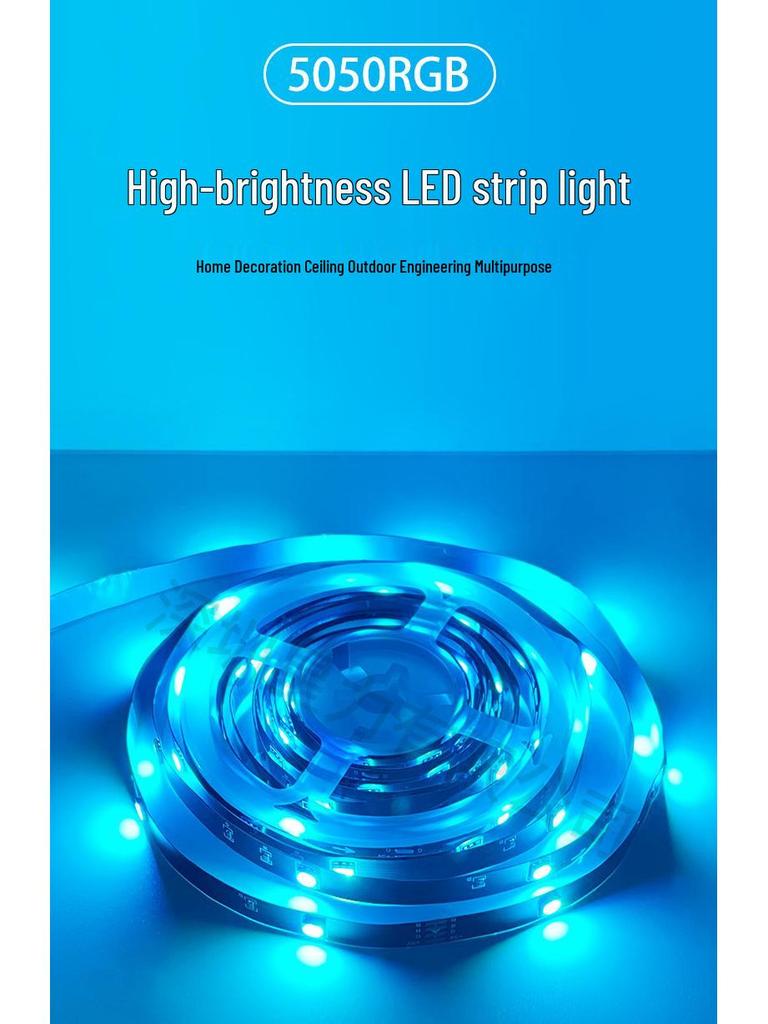 In-Stock 5V Low Voltage RGB LED Strip Light Set with Bluetooth - Ideal for TV Backlight and Atmosphere Decoration